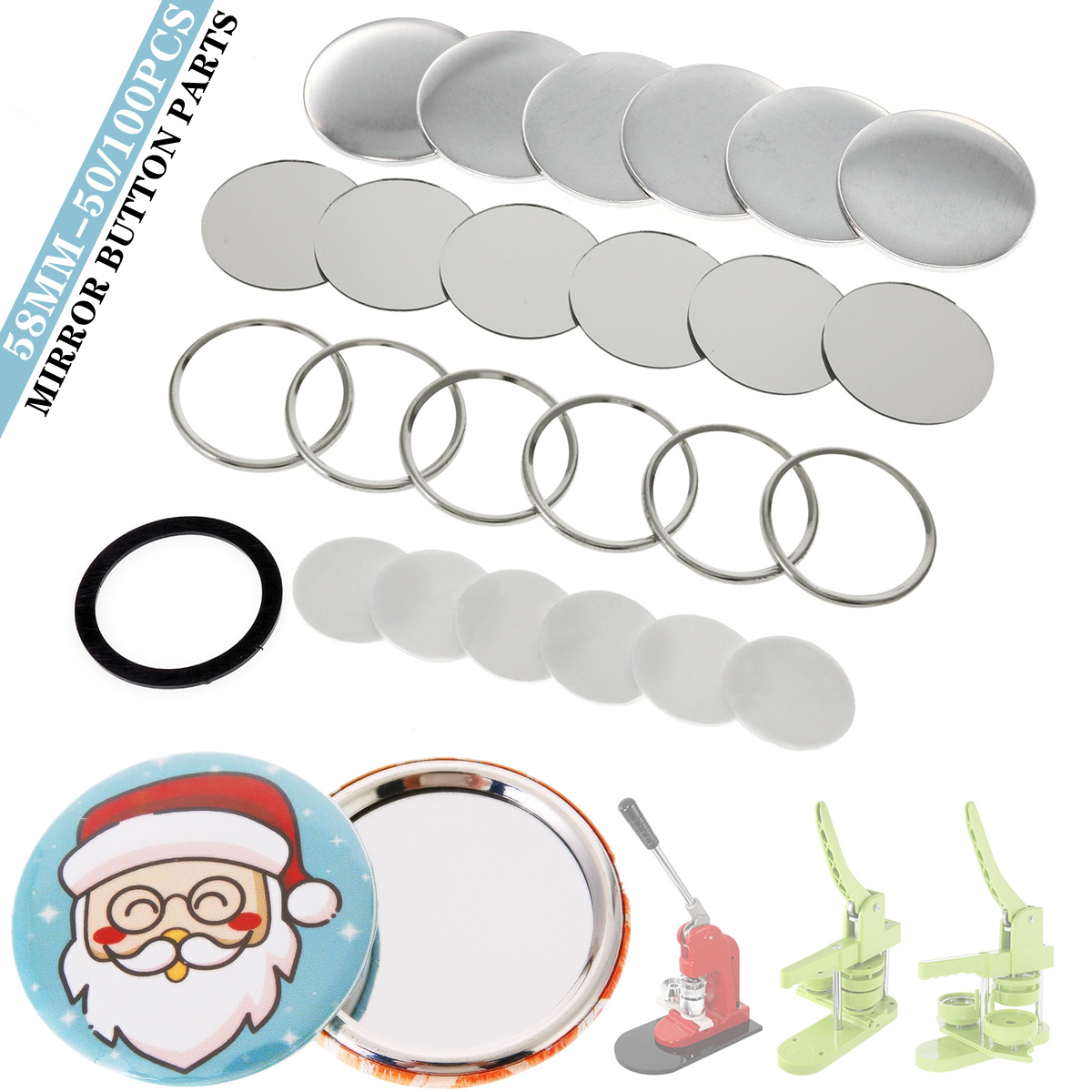 Blank Mirror Badge Button Part - Button Badge Blank review and price