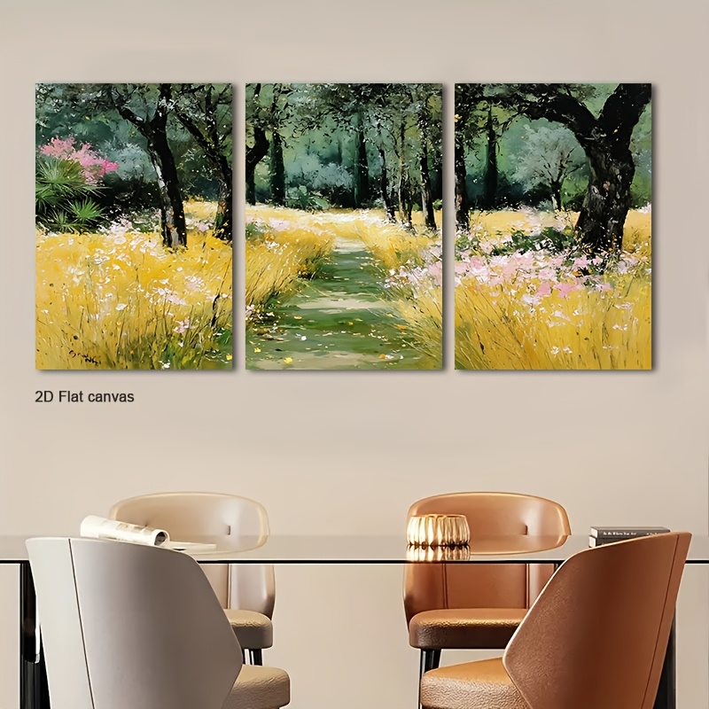 Frameless Canvas 3pcs Sunlit W - Canvas Wrap Ready review and price