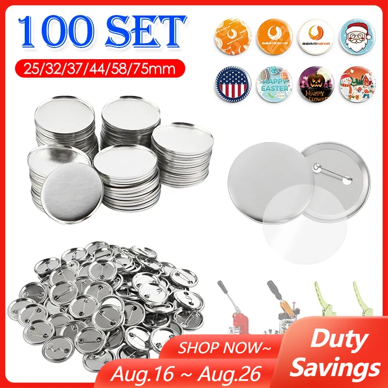 100Set Blank Badge Pin Button  - Button Badge Blank review and price