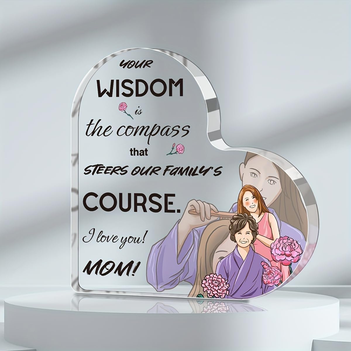 Family Heart Shape Acrylic Pla - Photo Acrylic Block review and price