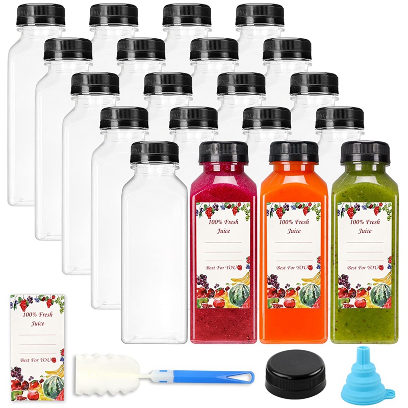 20Pcs 12Oz Empty Plastic Juice - Water Bottle Blank review and price